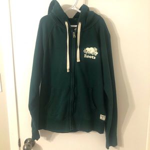 Hunter Green Roots zip up